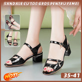【35-40】Sandale de vară pentru femei mature | Piele naturală moale · Toc mediu stabil · Confort zilnic (2 culori)