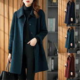 Elegáns női középhosszú kasmír kabát – Puha, meleg, időtálló stílus