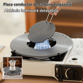 Placă conducătoare de căldură pentru aragaz de uz casnic (potrivită pentru gătit, prepararea supei, dezghețarea ingredientelor,protejează oala de arderea neagră bucată)