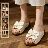 Papuci de Vară cu Platformă și Fundă Elegantă – Stil Sandale cu Bot Decupat, Confortabili și Ușori, Mărimi Mari