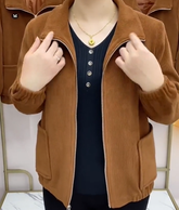 ă40â100KGăĂj, egyszĂnƱ, laza kord kabĂĄt nagy mĂ©retben â kĂ©nyelmes, divatos, mindenhez passzol