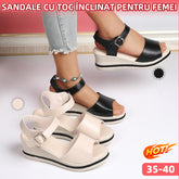 【35-40】Sandale cu platformă din piele moale pentru femei, noi, 2026