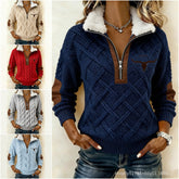 Cipzáras, állógalléros női kötött felső – meleg, karcsúsító és kényelmes