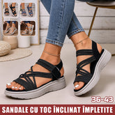 【36-43】Sandale cu platformă țesută pentru femei, noi din 2026