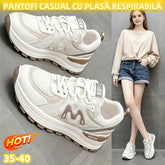 【35-40】Model nou de adidași sport pentru femei cu talpă groasă și material respirabil din plasă, 2026