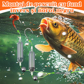🐟【Cumperi 5 și primești 5 gratis】Montură de pescuit anti-fund Black Mud cu cârlig dublu | gata montată, echipament eficient de pescuit