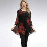 NĆi sifon mintĂĄs felsĆ 3/4-es ujjal â könnyƱ, elegĂĄns Ă©s kĂ©nyelmes viselet