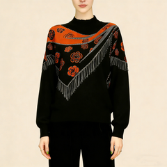 Modern kötött mintás anyag, kiváló minőségű német bársonyból