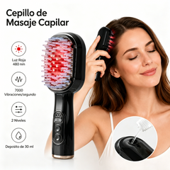 💆‍♀️ Pieptene pentru masajul scalpului / aplicator multifuncțional de uleiuri esențiale și dispozitiv pentru stimularea creșterii părului