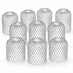 🍂 Set 10 Bucăți Protecție Anti-Înfundare pentru Jgheaburi și Burlane · Din Aliaj de Aluminiu · Formă Ajustabilă · Instalare Simplă Fără Unelte!