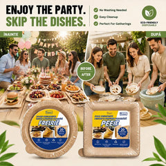 🌱 Spune ADIO spălatului de vase! Farfurii biodegradabile cu straturi detașabile Peel Plate – Cumpără 1, primești 1 GRATIS (Total 40 bucăți)! ✨