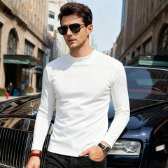 【S-4XL】❄️Félmagas nyakú, kétoldalas fleece felső férfiaknak, télre bundázott, megerősített alapdarab, hétköznapi és sportos stílusú alsóréteg