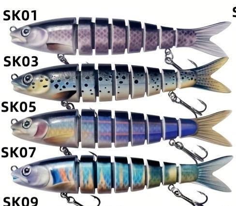 🎣【4 articole】Momeală artificială de pescuit multi-segment