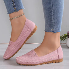 ☁【Atât de moi încât nu vrei să le dai jos】Pantofi casual la modă cu broderie și talpă ultra moale