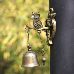 【Stil Retro】Clopoțel Metalic de Ușă cu Design de Animale, Clopoțel de Vânt Vintage cu Magnet și Plăcuță Metalică, 6 Modele Disponibile! 🔔✨