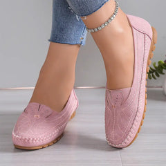 ☁【Atât de moi încât nu vrei să le dai jos】Pantofi casual la modă cu broderie și talpă ultra moale