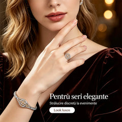 🛍️ Ofertă Șoc: 1+1 GRATIS! Set Premium de Bijuterii Nod Celtic (Brățară + Inel) | Design Premium, Textură Strălucitoare
