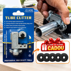 🔧 Mini Tăietor Profesional pentru Țevi (3-16 mm) + Set Promoțional de 5 Lame de Rezervă! Tăietură Precisă, Curată și Fără Debavurare!