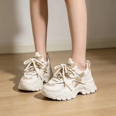 👟【Înălțare 5CM】Pantofi casual moderni din plasă respirabilă, cu design în culori contrastante