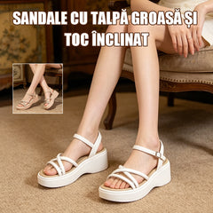 💎 sandale moderne cu talpă groasă și strasuri elegante