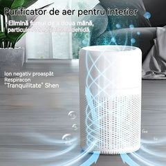 Purificator de aer pentru interior – Elimină fumul de țigară, particulele PM2.5 și formaldehidă