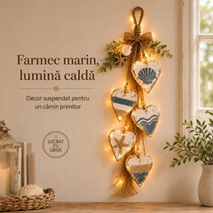 ✨ Luminează-ți casa cu o atmosferă romantică! Decor suspendat în formă de inimi cu lumini LED integrate! 💖🏡