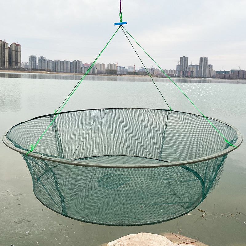 🎣🐟🐠Plasa de pescuit pentru homar, rotund, pliabil, de tip deschis