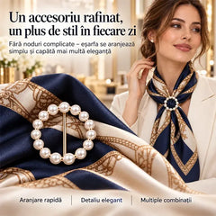✨ Eleganță într-o Singură Mișcare! Set 12 Inele Decorative cu Perle și Cristal pentru Haine și Eșarfe · Fixare Rapidă pentru Tricouri, Cămăși, Curele și Pălării!