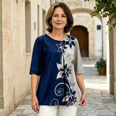 👚Tricou lejer din bumbac imprimat pentru vară