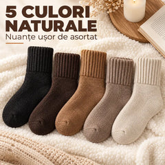 🧦 【Cumpără o singură dată și ai asigurată toată iarna!】❄️ Set 10 Perechi Șosete Groase de Iarnă cu Pluș – Confort termic și stil Maillard pentru zilele reci! 🧦🔥