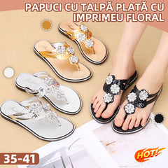 ⭐ În TOP 3 recenziilor bune! – 💎Papuci de vară, moda și casual, cu străluciri