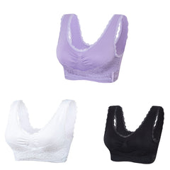 🔥Ofertă specială (Pachet 3) 🔥Sutien confortabil cu dantelă în față
