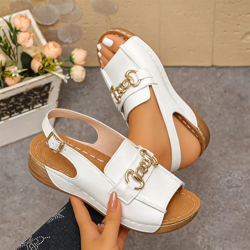 Sandale cu Platformă și Decupaje Aerisite – Mers Stabil și Confort Fără Durere! 👡✨