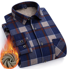 👔【55-110kg】Új őszi és téli, megfordítható bársony thermo póló férfiaknak, divatos és sokoldalú✅