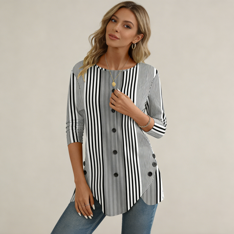 ✨🔥【S–5XL】Új 2026-os női csíkos mintás ing – laza szabás, divatos és kényelmes