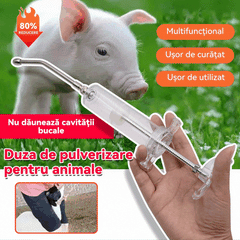🔥Porc, vite și oi Duza de pulverizare veterinara din otel inoxidabil, alimentator