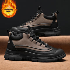 🔥 Férfi téli bélelt Martin csizma – meleg, vastagított, csúszásmentes