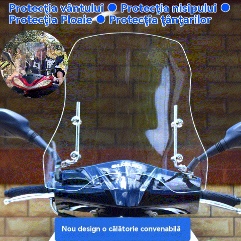 💥💥🏍️【2.0MM grosime 37CM înălțime】parbriz nou motociclete vehicul electric, parbriz universal