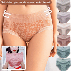 🔥【8 buc】🔥Slip de damă cu talie înaltă, antibacteriană, absorbantă de umiditate——测试