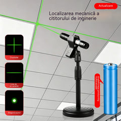 Indicator laser mecanic verde pentru poziționare și marcarea unghiurilor drepte, nivel laser cu cruce