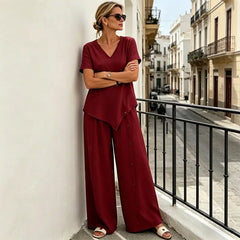 Set Elegant din In și Bumbac – Răcoare, Libertate de Mișcare și Stil Rafinat! 🌿