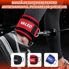💪🦵Bandă de rezistență pentru gleznă, utilizată la antrenamente de fitness——（2 benzi de susținere + 1 coardă elastică + sac de depozitare din plasă）