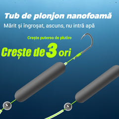 🐟【Cumperi 5 și primești 5 gratis】Montură de pescuit anti-fund Black Mud cu cârlig dublu | gata montată, echipament eficient de pescuit