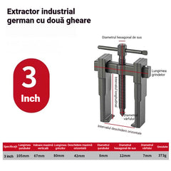 🔧🔨【Unealtă de demontare】Extractor profesional tip german cu 2 brațe