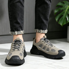 Adidași de Vară Bărbați cu Plasă Respirabilă - Pantofi Sport Casual cu Talpă Moale Ortopedică, Anti-alunecare, pentru Ameliorarea Durerilor de Picioare