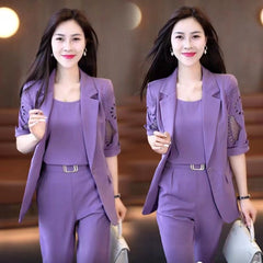 【Jachetă+tricou+pantaloni】 Set Complet din 3 Piese: Jachetă, Tricou și Pantaloni – Stil Casual Versatil și Confortabil
