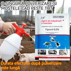 【10 Plicuri 】🦟🪰Această pulbere anti-muște este special concepută pentru ferme, pentru a controla țânțarii și muștele. Un pachet este suficient pentru a ucide gândacii de bucătărie, muștele și țânțarii!
