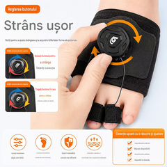 【Corecție Anatomică】Dispozitiv Profesional cu Cadran Rotativ pentru Îndreptarea Degetelor de la Picioare, Atelă pentru Degete Ciocan sau Suprapuse, 3 Specificații! 👣✨