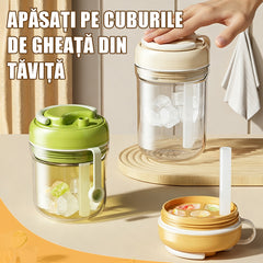 🍹🧊【3 în 1: Face gheață + Stochează gheața + Băutură rece】Recipient pentru gheață indispensabil vara