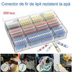 【100 bucăți】 Manșon de etanșare multifuncțional pentru repararea ruperii sârmei, kit conector de sudură termocontractabil conector de sârmă
